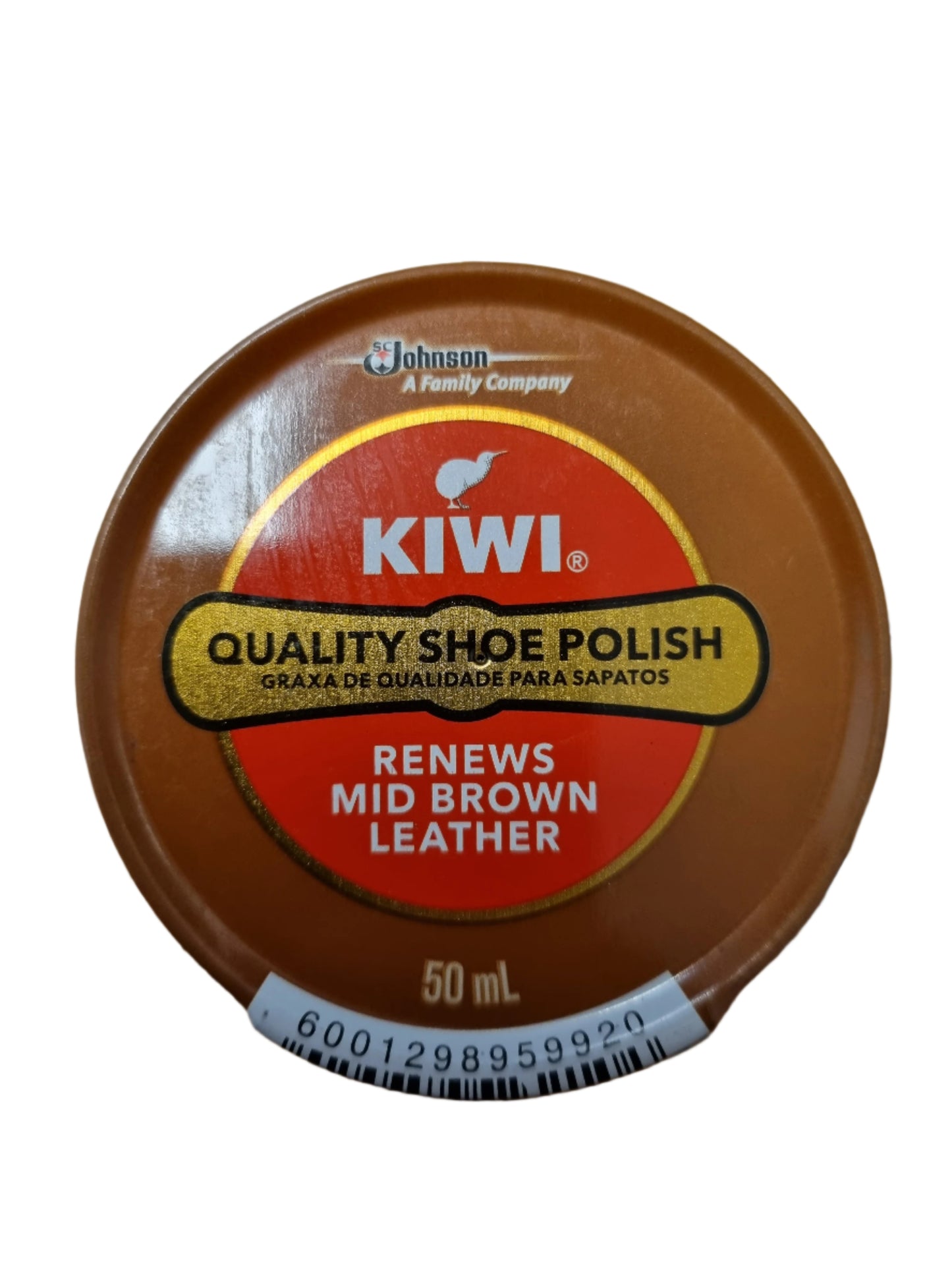 KIWI QUALITY MID BROWN SHOE POLISH