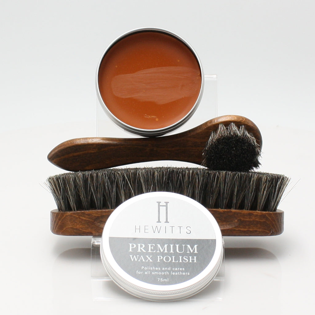 HEWITTS PREMIUM BRUSH SET, Shoe Care, EURO LEATHERS, Logues Shoes - Logues Shoes.ie Since 1921, Galway City, Ireland.