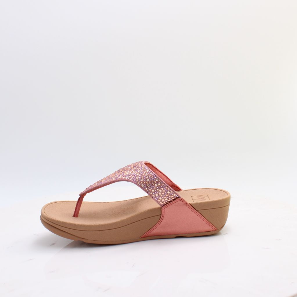 LULU CRYSTAL TOE POST FITFLOP SANDAL