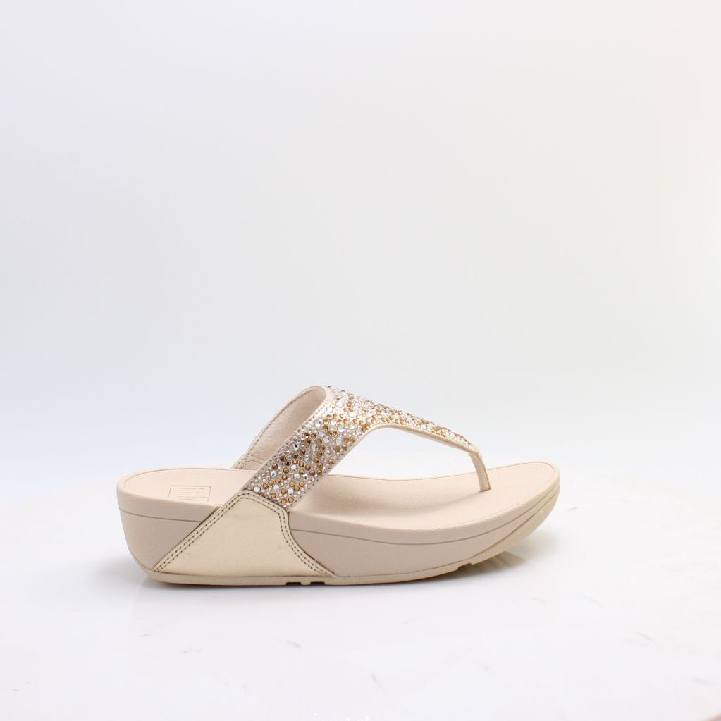 LULU CRYSTAL TOE POST FITFLOP