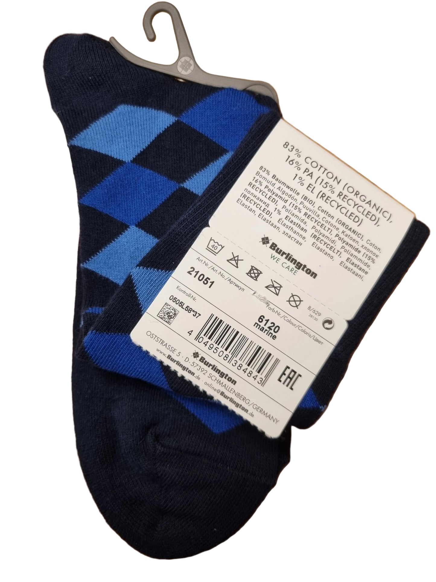 21051 DANNY BURLINGTON SOCKS