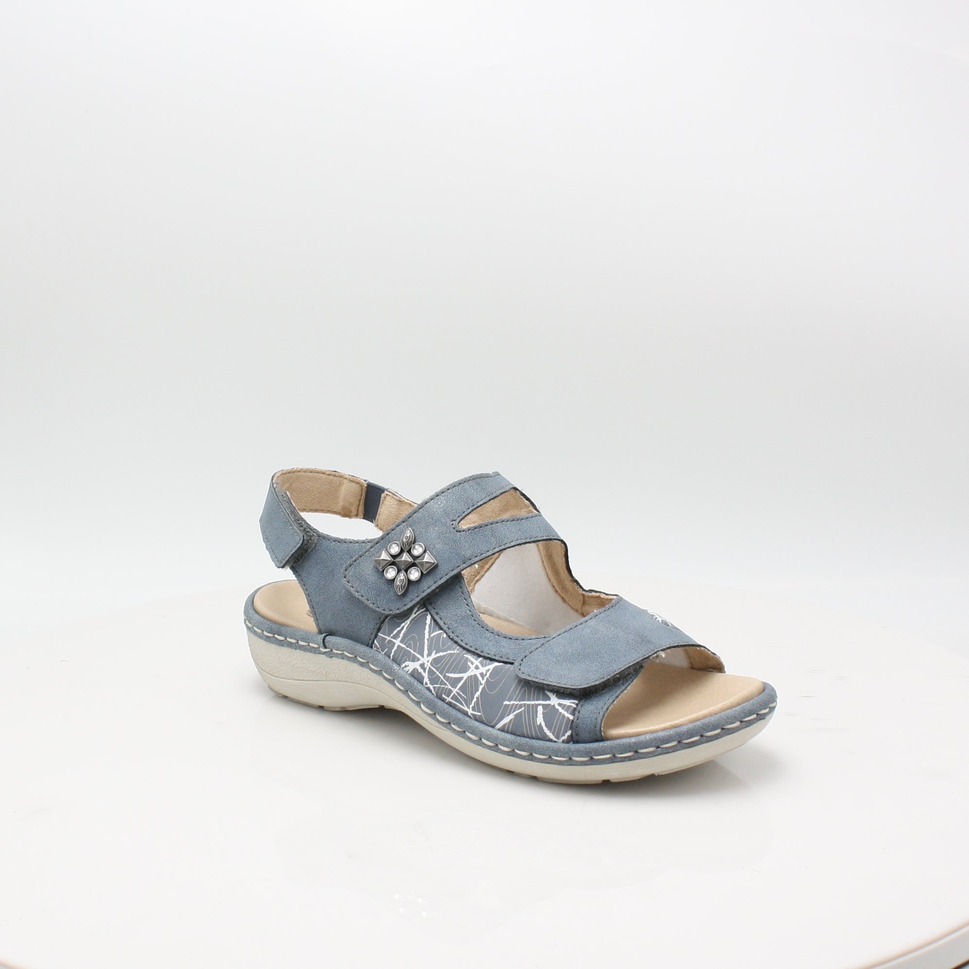 D7647 REMONTE 22 SANDAL, Ladies, RIEKER SHOES, Logues Shoes - Logues Shoes.ie Since 1921, Galway City, Ireland.