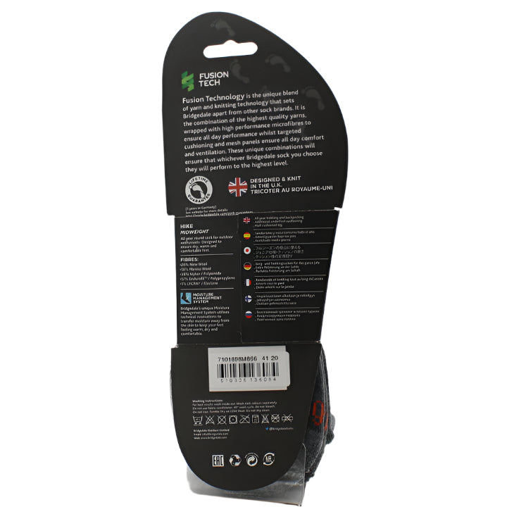 HIKE MID WEIGHT SOCK, Socks, Burton Mc Call ( Bridgedale), Logues Shoes - Logues Shoes.ie Since 1921, Galway City, Ireland.