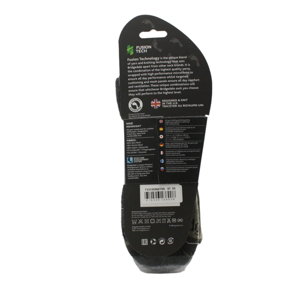 HIKE MID WEIGHT SOCK, Socks, Burton Mc Call ( Bridgedale), Logues Shoes - Logues Shoes.ie Since 1921, Galway City, Ireland.