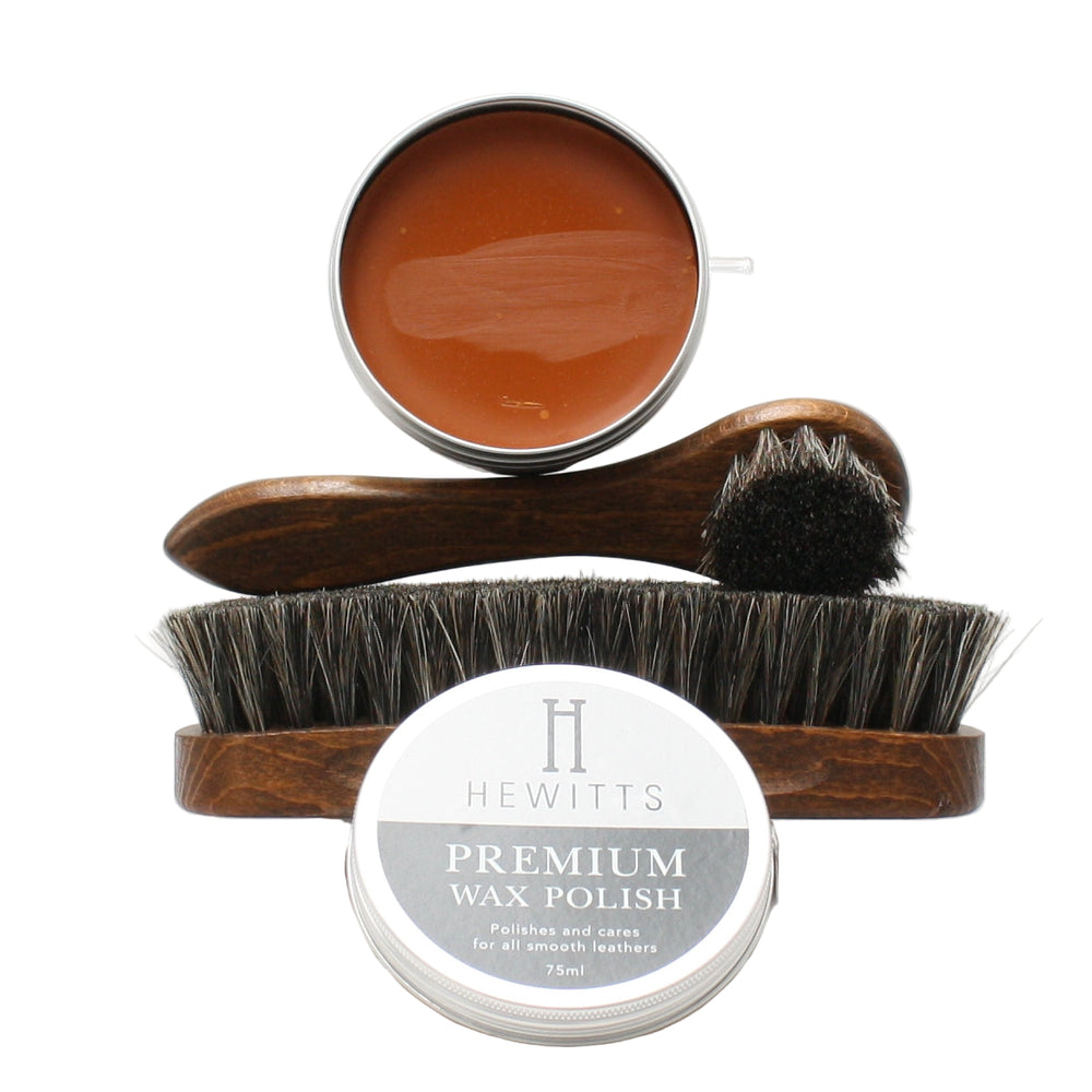 HEWITTS PREMIUM BRUSH SET, Shoe Care, EURO LEATHERS, Logues Shoes - Logues Shoes.ie Since 1921, Galway City, Ireland.