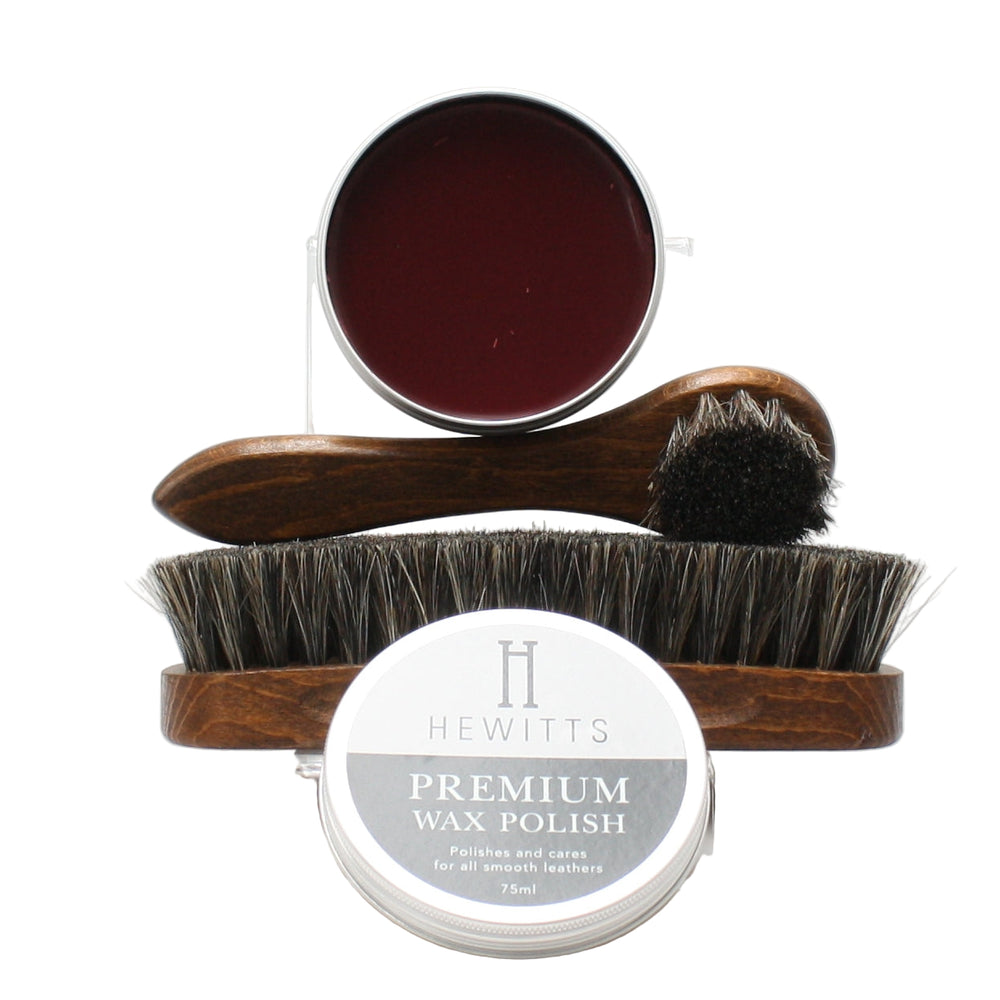 HEWITTS PREMIUM BRUSH SET, Shoe Care, EURO LEATHERS, Logues Shoes - Logues Shoes.ie Since 1921, Galway City, Ireland.