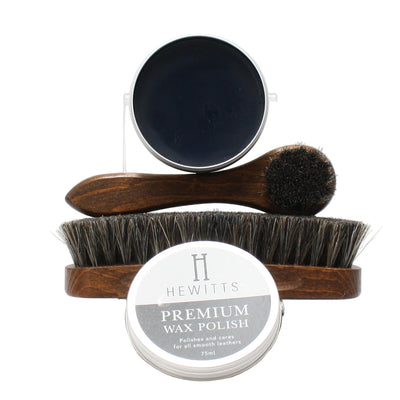 HEWITTS PREMIUM BRUSH SET, Shoe Care, EURO LEATHERS, Logues Shoes - Logues Shoes.ie Since 1921, Galway City, Ireland.